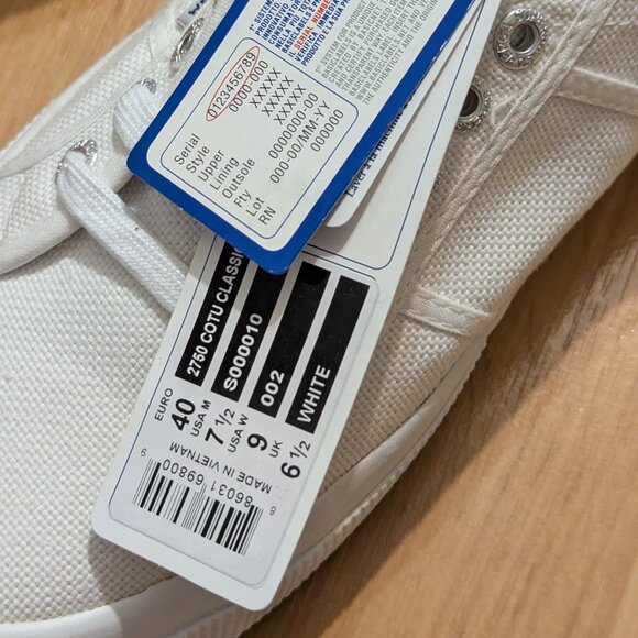 Sugerga 2750 Sneakers White Women's 9 - NIB - Picture 3 of 5